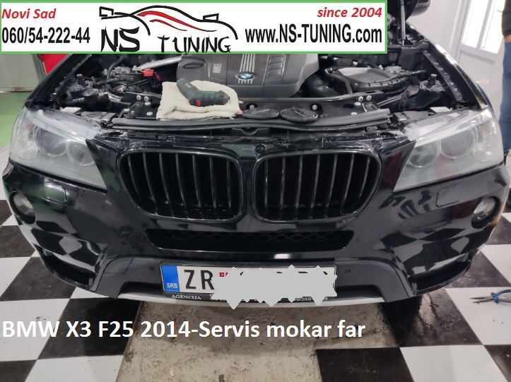 bmw x3 f25 2014 servis mokar far kondenzuje xenon d1s zamena novi sad ns tuning